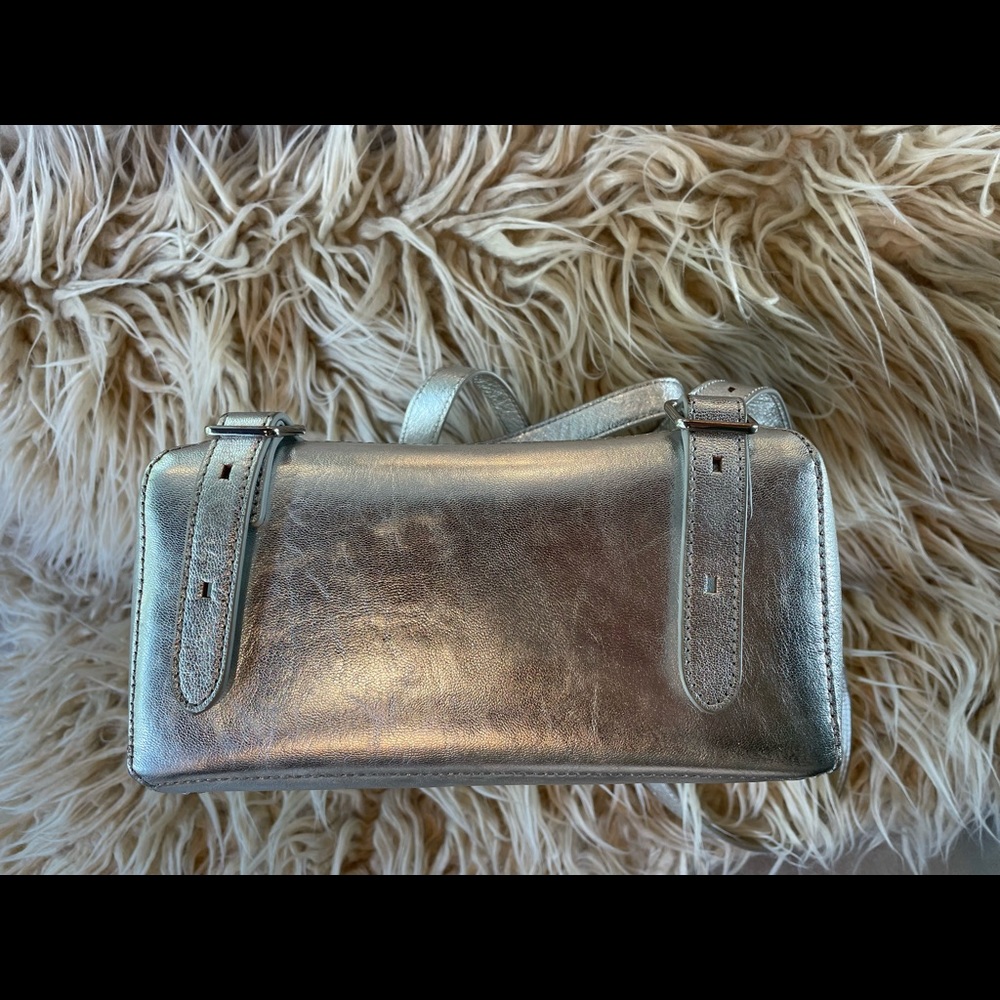 Loeffler Randall Silver Leather Backpack😎 - Picture 6 of 12